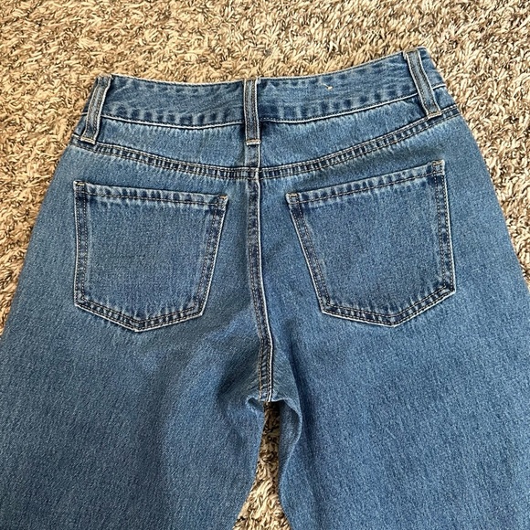 Empyre Women’s Medium Wash Denim High Waisted Straight Leg Eileen Mom Jeans sz 0 - Picture 4 of 7